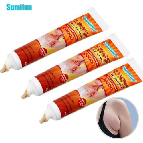 Sumifun 3pcs Lymphatic Drainage Oinment Neck Anti-Swelling Detox Relief Pain Treatment Breast Lymph Nodes Health Care Cream