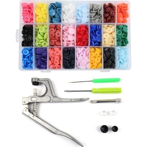 360 Sets T5 Plastic with Snaps Pliers Tool Kit & Organizer Containers,Easy Replacing Snaps,DIY Family Tailor Sewing Accessories