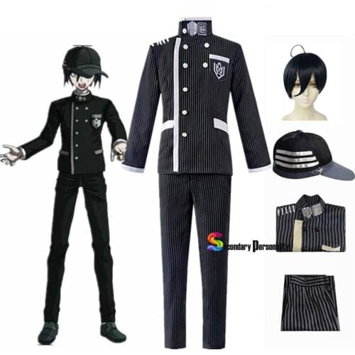 Anime Danganronpa Clothes V3: Killing Harmony Detective Saihara Shuichi Cosplay Costume Adult Men Women Outfits Hat Halloween