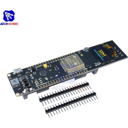 Diymore 0.96 Inch OLED LCD Display ESP-32 ESP8266 CP2102 18650 Lithium Battery Wireless Bluetooth Development Board for Arduino