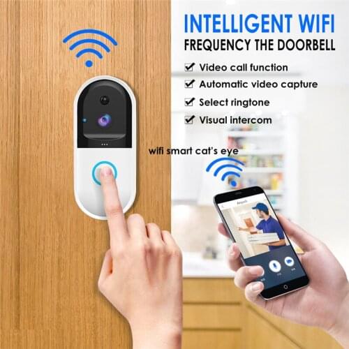 Wireless WiFi Two-way Video Intercom Doorbell WiFi 2.4GHz Doorbell Camera Wifi Video Infrared PIR Human Detection Smart Doorbell