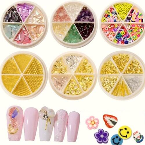 Beads for Nails Micro Metal Beads 0.8-3.0mm 3D Nail Studs Alloy Crystal Nail Jewelry Stainless Steel Caviar Ball