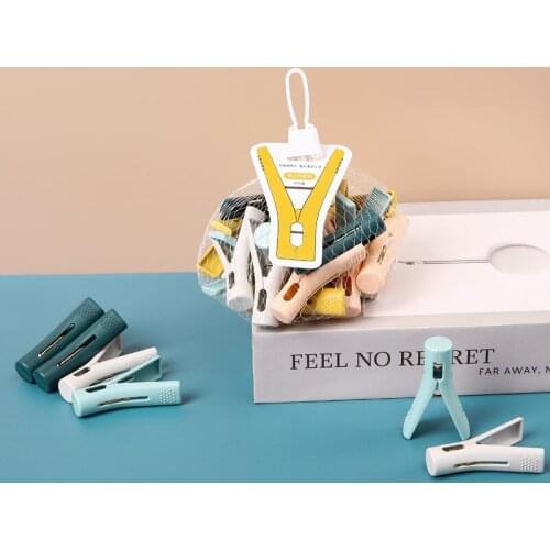Household Clothes Underwear Sock Clip Hanger Windproof Fixed Clothespin Multifunctional Plastic Drying Clip Room Organizer