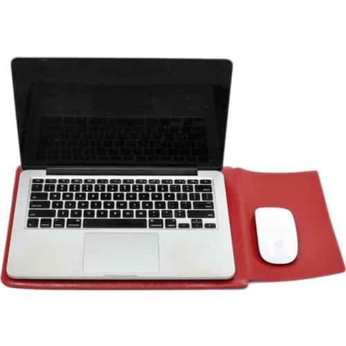 Laptop bag case Microfiber Leather Sleeve for Lenovo Thinkpad X1 Carbon Yoga 14inch Dual Pocket with Exterior Mouse Pad