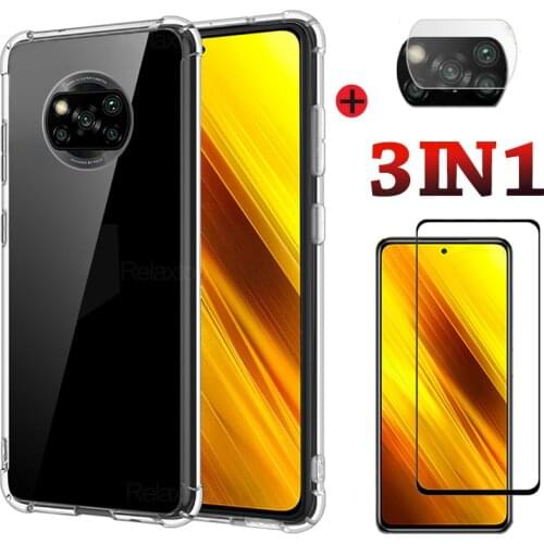 Clear TPU Case poco x3 NFC phone Case for poco f2 pro for xiaomi poco x3 nfc hülle shockproof cover f2 x3 m3 funda poco x3 pro