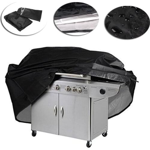 Black Waterproof BBQ Accessries BBQ Grill Cover Outdoor Anti Dust Charcoal Protector For Gas Electric Barbecue Bag