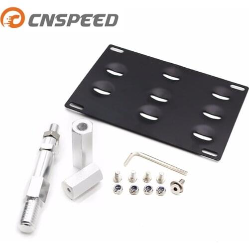 CNSPEED LICENSE PLATE HOLDER MOUNT TOW HOOK BRACKET LICENSE PLATE RELOCATOR FRAME BRACKET FOR Audi A4 S4 A5 S5 A7 S7 YC101097