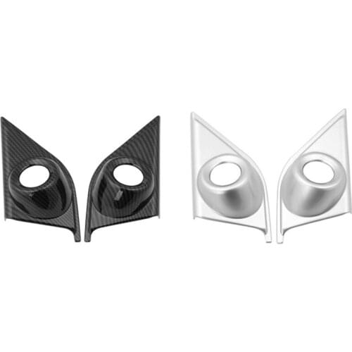 For Honda CR-V CRV 2017-2021 Car Door A-Pillar Tweeter Speaker Cover Trim Audio Decoration Frame Accessories