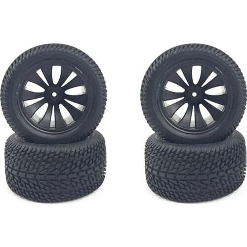 For HBX 1/12 High Speed RC Car Tires Rubber Wheel Complete for Truck 12056 Car Parts