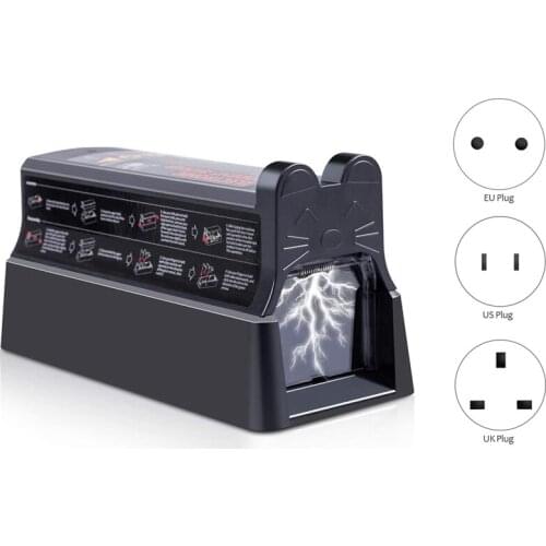Electric Rat Trap, Upgraded Reusable Electronic Mouse Traps That Instantly for Indoors with Anti-Escape Door