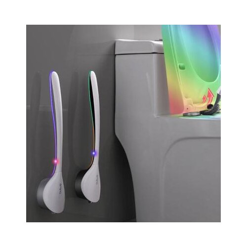 Toilet brush without dead corner for washing toilet brush seamless hook household wall-mounted wall silicone toilet cleaning kit