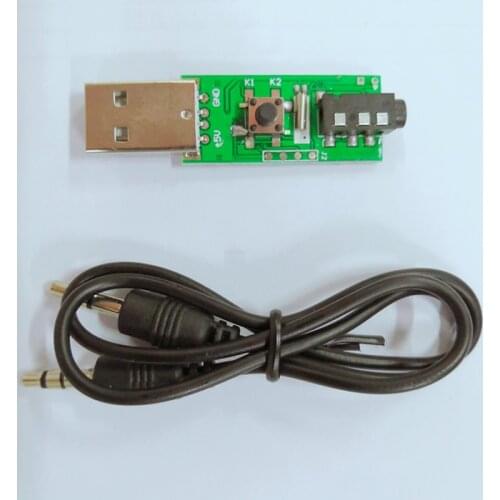 FM transmitter 76M-108MHz FM transmitter module stereo broadcast campus radio wireless microphone car mp3 transponder 5V usb