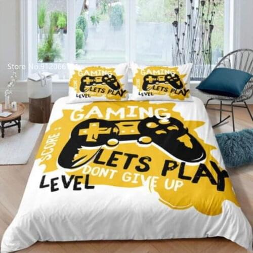 Game Control Bedding Set Gamepad Bed Quilt Cover Decoration For Kids Children Duvet Cover Home Textile Pillowcase (No Sheets)