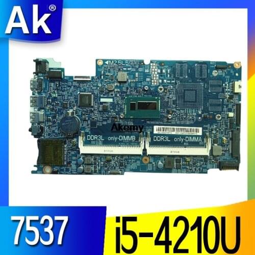 For DELL inpsiron 7537 laptop motherboard DOH50 MB 12311-2 KJ7NX 0K58JN K58JN with I5-4210U DDR3L integrated graphics