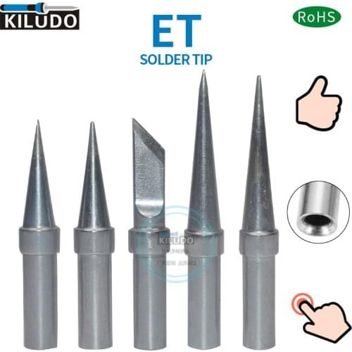KILUDO 5 PCS Weller Iron Tip WES51 WESD51 PES51 soldering station for ETP ETT ETKN ETS ETO