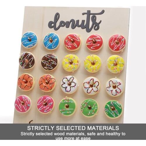Donut Wall, Wooden Donut Wall Bracket, Can Be Used For Wedding, Birthday, Party, Anniversary, Restaurant, Pastry Shop Decoration