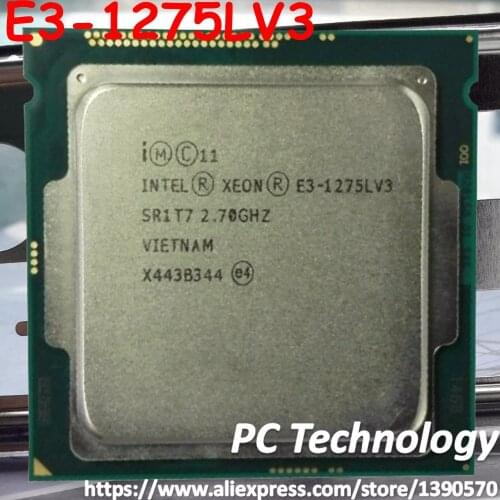 Original Intel Xeon E3-1275LV3 CPU 2.70GHz 8M LGA1150 Quad-core Desktop E3-1275L V3 processor Free shipping E3 1275LV3
