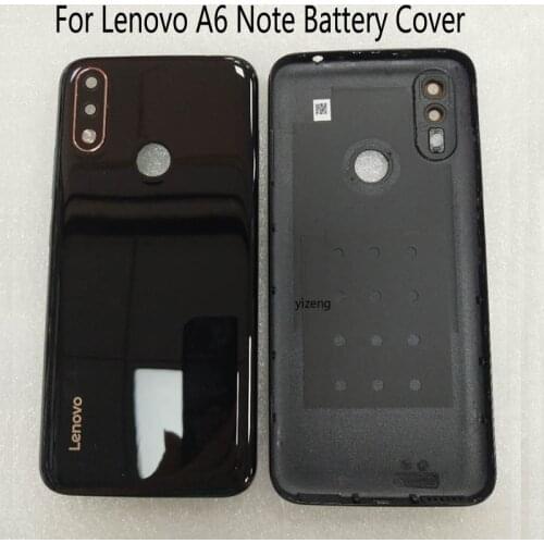 Original Housing Rear Door Case For Lenovo A6 Note Back Battery Cover parts with camera glass