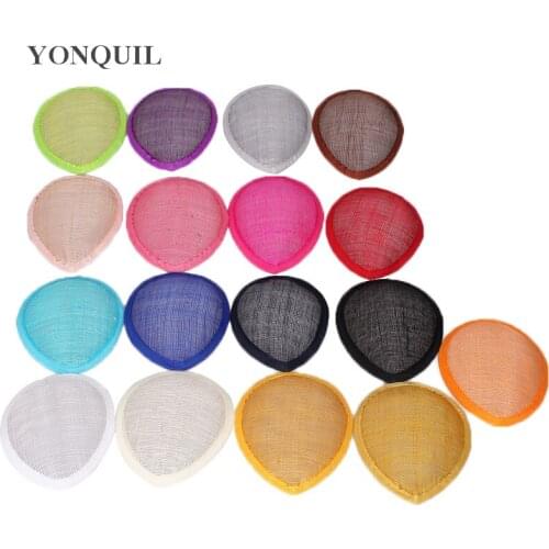 13CM Teardrop Sinamay Fascinator Base Great for Making Fascinators Party Hats Millinery Diy Material Multiple Color for Select