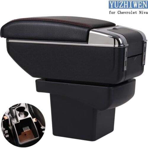For Chevrolet Niva Armrest Box Niva Universal Car Central Armrest Storage Box cup holder ashtray modification accessories
