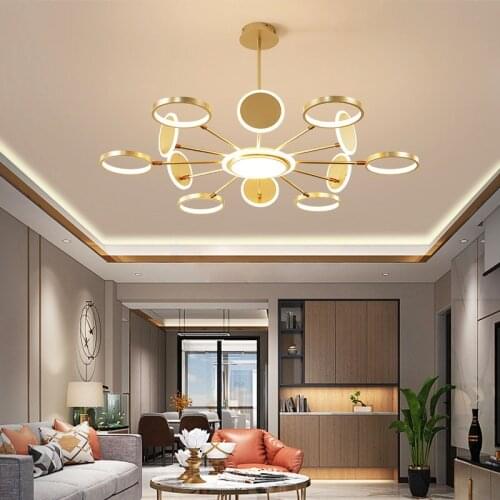2020 Nordic new living room chandelier simple modern fashion lamp luxury bedroom dining room molecular lamp LED