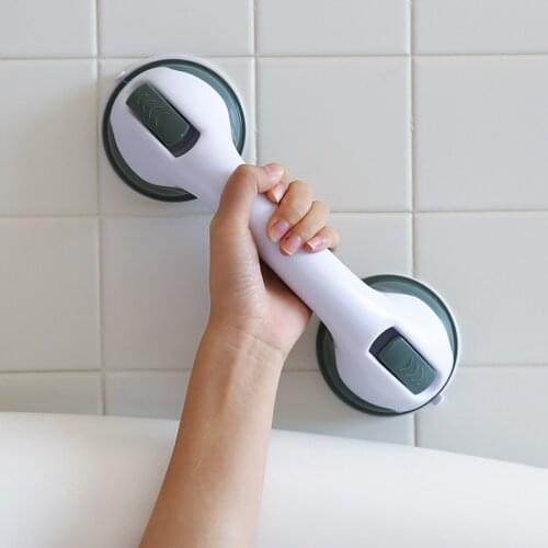 Bathroom Handrail Vacuum Suction Cup Non-slip Safety Grab Bar Toilet Shower Support Balance Grab Bar Helping Shower Handle