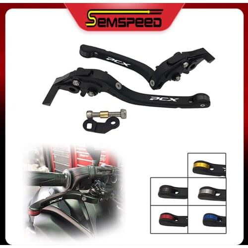 Motorcycle Clutch and Brake Levers For Honda PCX 125 PCX 150 2010-2019 2020 SEMSPEED Motorbike Brakes Foldable Parking Levers