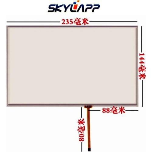 New 10.2''Inch TouchScreen 4 Wire 235mm*144mm for Industrial Equipment Resistance Handwritten Touch Panel Screen Glass Digitizer