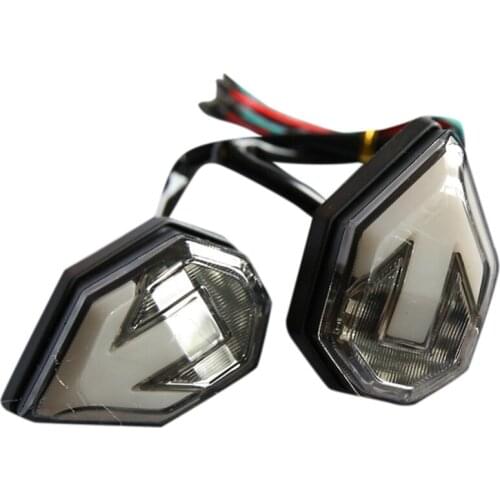 Motorcycle Turn Signal LED Light, Brake LED Indicator, Waterproof, Suitable for Yamaha Suzuki Kawasaki