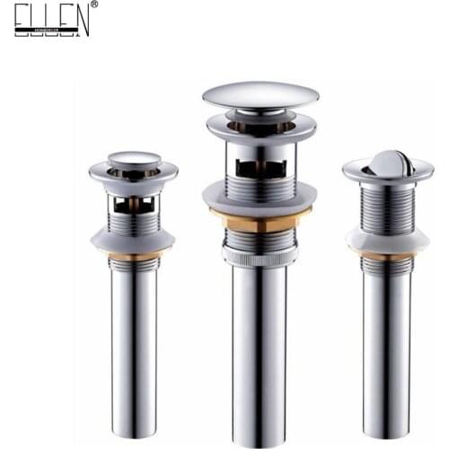 Vidric Bathroom Sink Drainer Pop Up Drain Chrome Antique Bronze Brass with & without Overflow Vanity Sink Waste Drainer