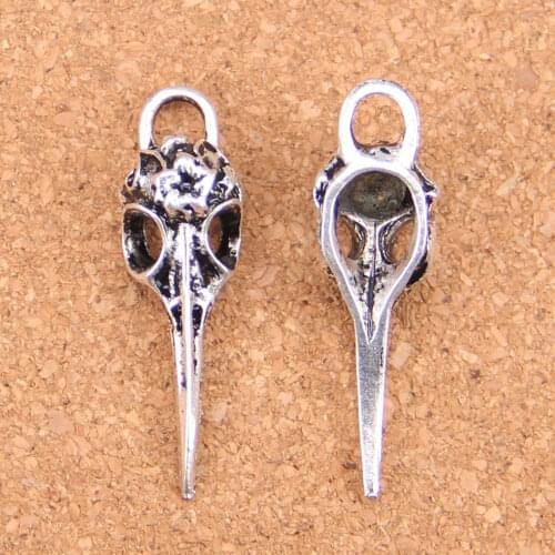 28pcs Charms skeleton bird dagger 41x12mm Antique Pendants,Vintage Tibetan Silver Jewelry,DIY for bracelet necklace