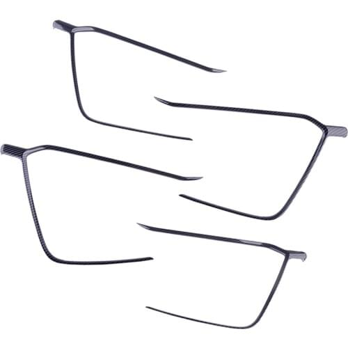 4pcs ABS Car Door Handle Armrest Strip Cover Trim Frame fit for Toyota RAV4 2019 2020 Car Decoration