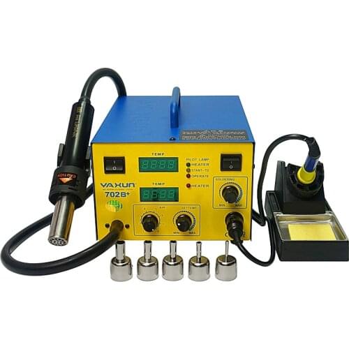 5PCS/LOT bga soldering rework station YAXUN YX-702B+ smd with 5 nozzles free tax to RU