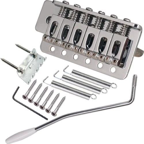 6 Strings Guitar Bridge Saddle Tailpiece for Fender Strat SQ ST Electric Guitar Tremolo Bridge Standard Guitar Accessories