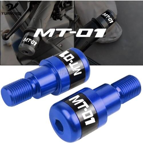 7/8" 22MM Motorcycle Handlebar Grips Bar Ends Hand Grip plug Slider End Caps For YAMAHA MT 01 MT-01 MT01 2004-2009 Accessories