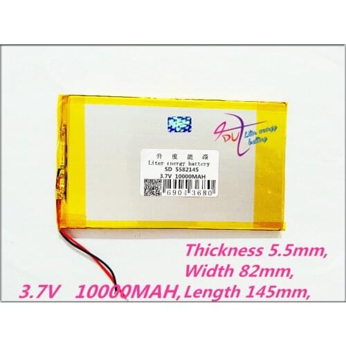 5582145 3.7V 10000MAH tablet battery brand tablet gm lithium polymer battery 5582145