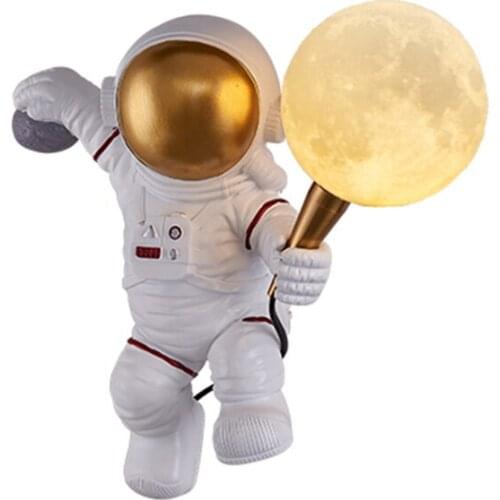 Childrens astronaut walls Lamp Creative Personality Eye Protection LED Wall Light Bedroom Room Bedside home decor lights