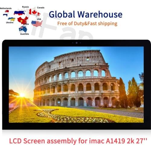 For A1419 2k LM270WQ1 SD F1 F2 For iMAC LCD Screen With Glass Display Assembly Late 2012 2013 EMC 2546 2639