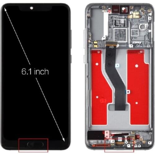 For Huawei P20 Pro LCD Touch Glass Panel For Huawei P20 Plus Display Sensor Screen Frame CLT-AL00L CLT-AL01 CLT-L09 Replaces