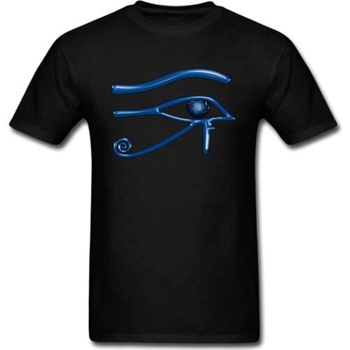 The Eye of Horus Egypt Symbol T Shirt Egyptians High Quality Cotton Shirts Atheist Sacred Hanukkah Illuminati Father Tshirts Men