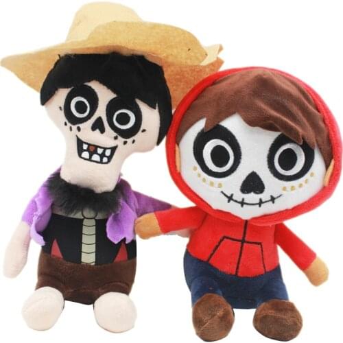 Disney Pixar Movie Coco Plush Toys 20cm Miguel Hector Death Pepita Stuffed Plush Toys Soft Toy Doll For Children Kids Gifts