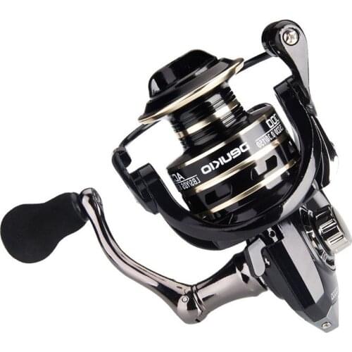 Full Metel Handle Spinning Reel 5.2:1 Fishing Reels 8KG Max Drag Power Spinning Wheel Long Casting Fishing Winding Cup 2000-7000