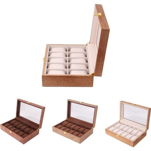 10/12 Grid Watch Box Watch Display Box Gift Table Storage Box Watch Box