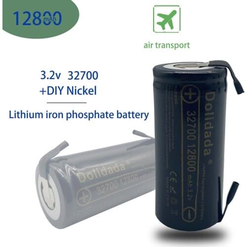 32700 3.2V 12800mAh LiFePO4 Lithium Iron Phosphate Battery 35A 55A Screwdriver High Power Electric Bike + DIY Nickel Sheet