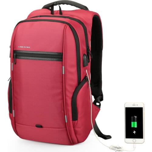 15 inch Men Nylon Backpacks USB Charging College Students School Bags Anti-theft 13" Notebook Bags Office Work Daily Backpacks