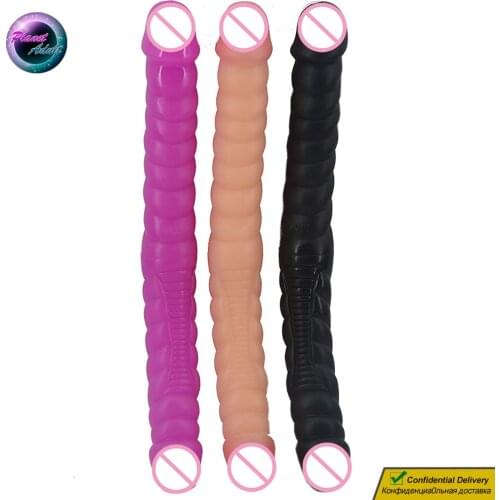 Double Penetration PVC Dildo Vagina Masturbator Realistic Penis Women Lesbian Pussy Gay Men Prostate Anal Massager Sex Toys