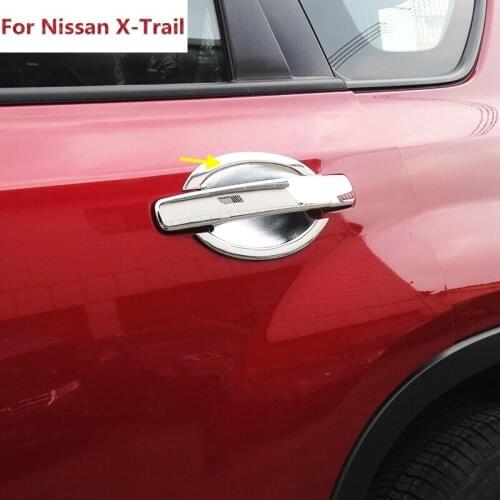 The New For Nissan X-Trail T31 Accessories Door Bowl Handle Cover Trim XTrail X Trail 2008 2009-2012 2013 ABS Chrome Car-styling