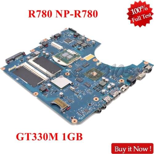 NOKOTION BA92-06145A BA92-06145B BA92-06142A BA92-06428B For Samsung NP-R780 R780 17 Inch laptop motherboard GT330M 1GB free cpu