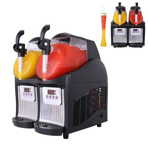 Low price new style mini double tanks ice slush machine /Snow Melting machine /Sand ice machine for sale