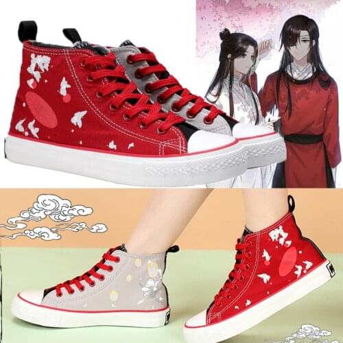 Tian Guan Ci Fu Hua Cheng Xie Lian Cosplay Canvas Shoes Women Men Student Ankle Boots Sneakers Couple High Top Sport Shoes Suits